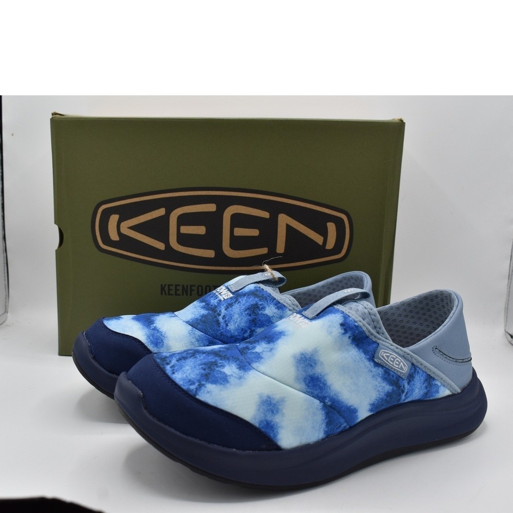Keen Wyser Slide Mens 12 Glacier Blue Tie Dye POW Collaboration Slippers Shoes